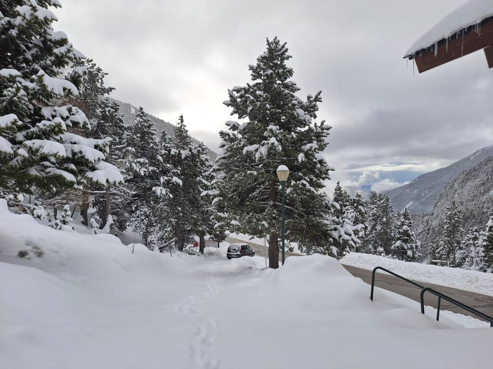 Natural landscape, Winter, Mountain view