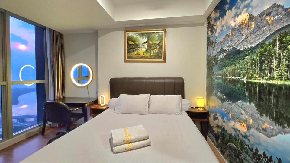 Bed, Photo of the whole room, Bedroom, Sea view