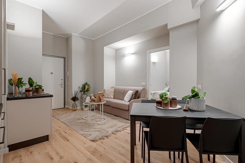 Kitchen or kitchenette, Living room, Dining area