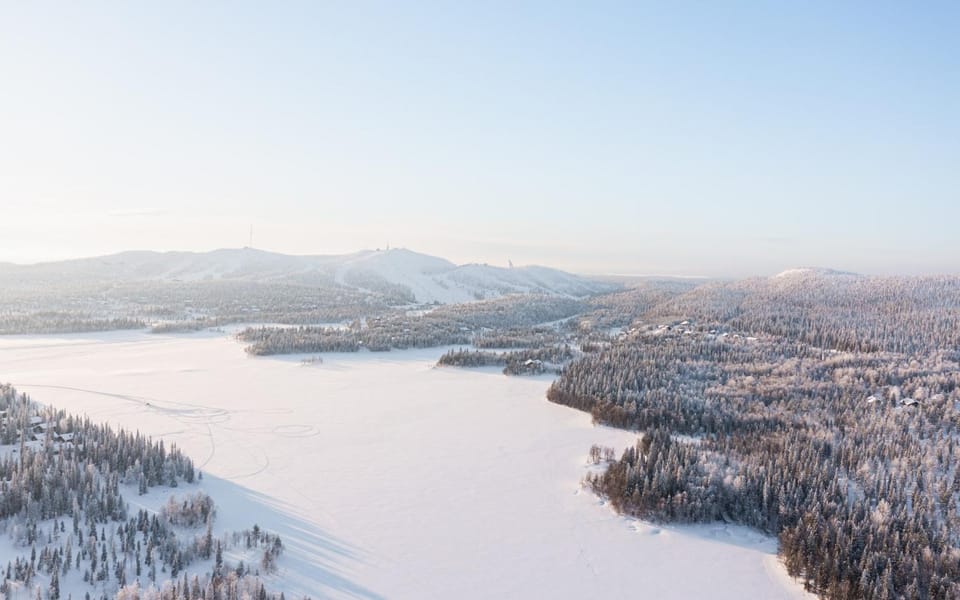 Nearby landmark, Day, Natural landscape, Bird's eye view, Winter, Beach, Lake view