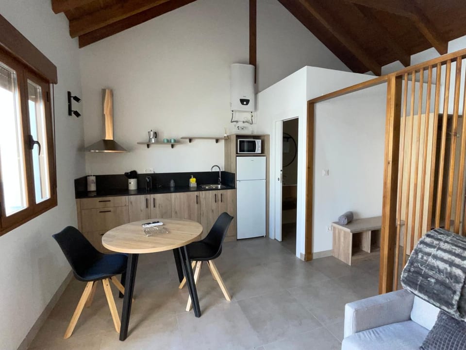 Kitchen or kitchenette, Seating area, Dining area