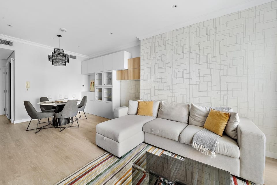 Living room, Seating area, Dining area