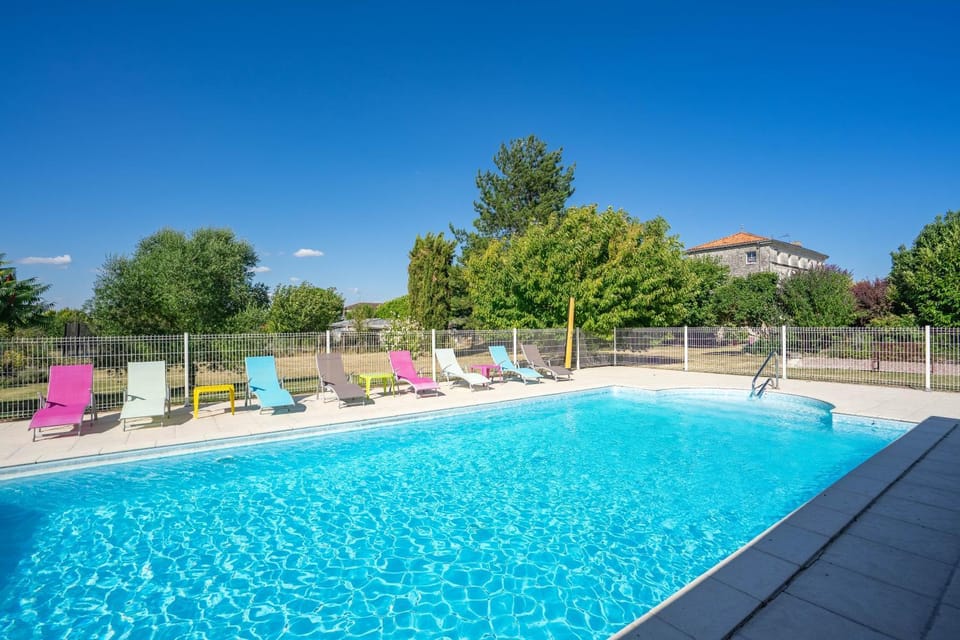 Property building, Living room, Swimming pool
