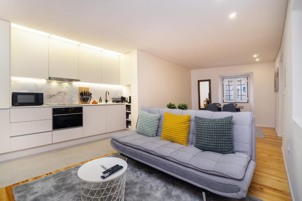 Kitchen or kitchenette, Living room, Dining area