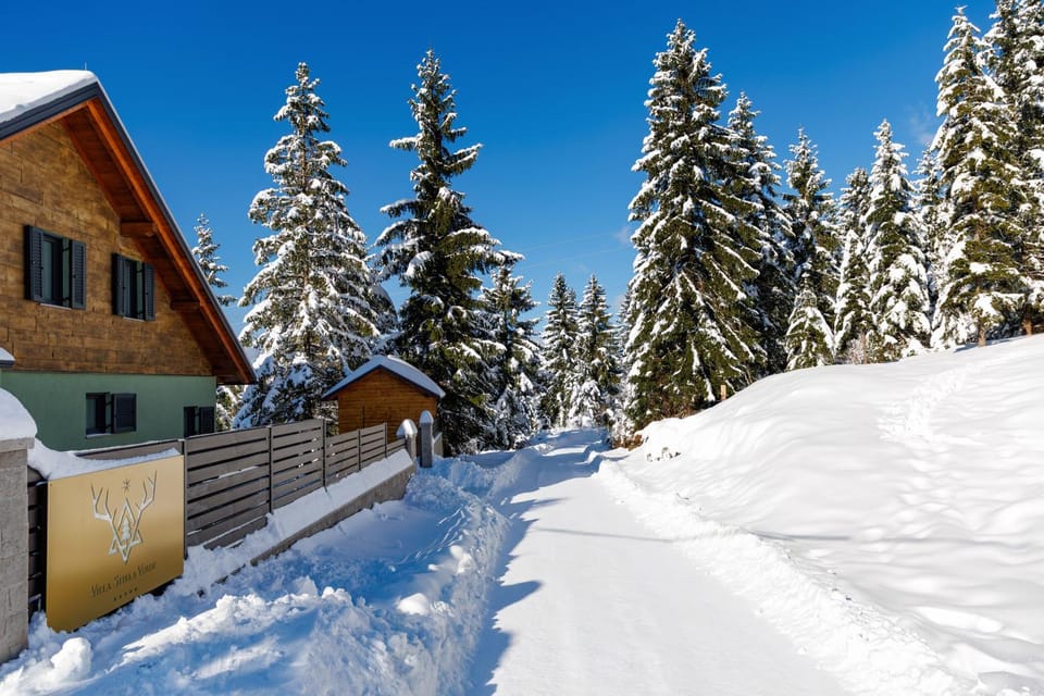 Property building, Neighbourhood, Natural landscape, Winter