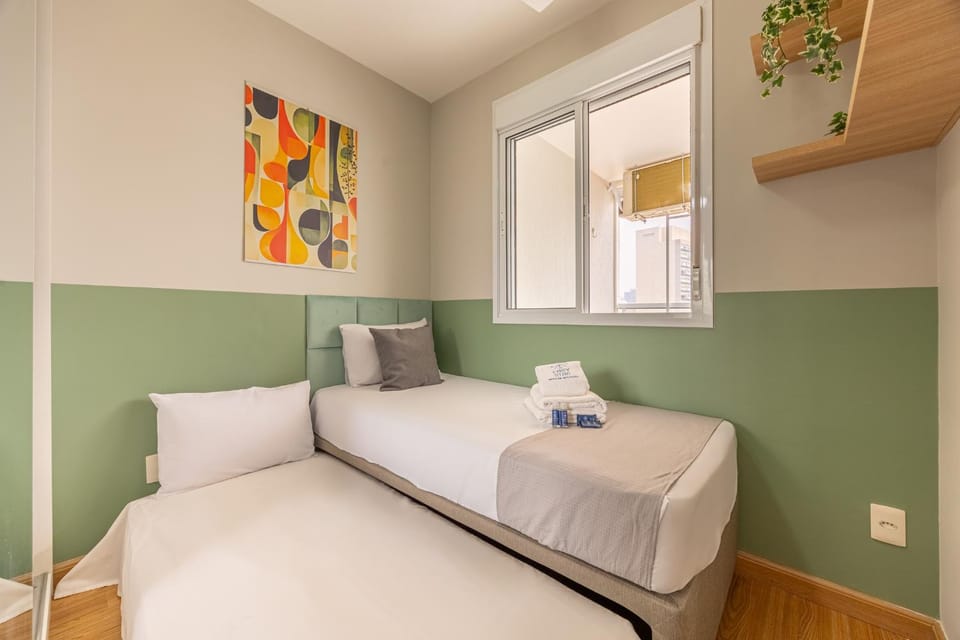 Easy Star - Zoom Bela Vista - Belo apto c/ 2 quartos, vaga e varanda na Paulista Apartment in Sao Paulo City