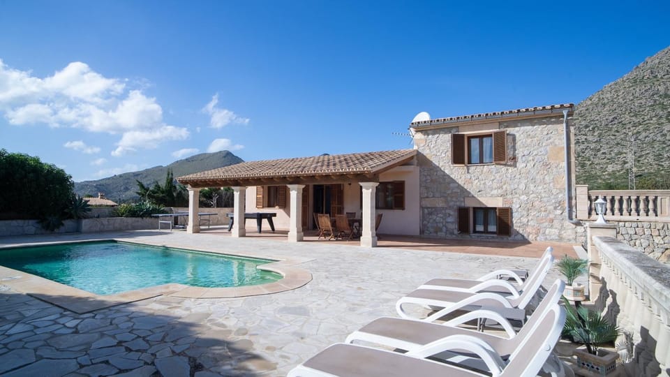 Property building, Living room, Swimming pool