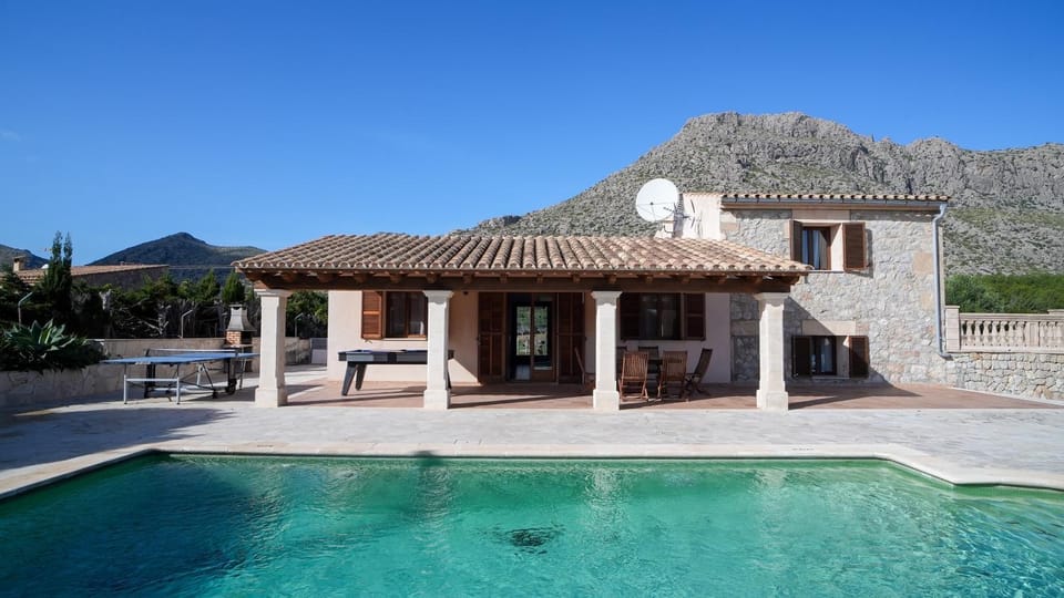 Property building, Living room, Swimming pool