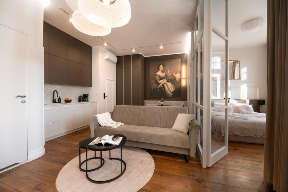 Kitchen or kitchenette, Living room, Photo of the whole room