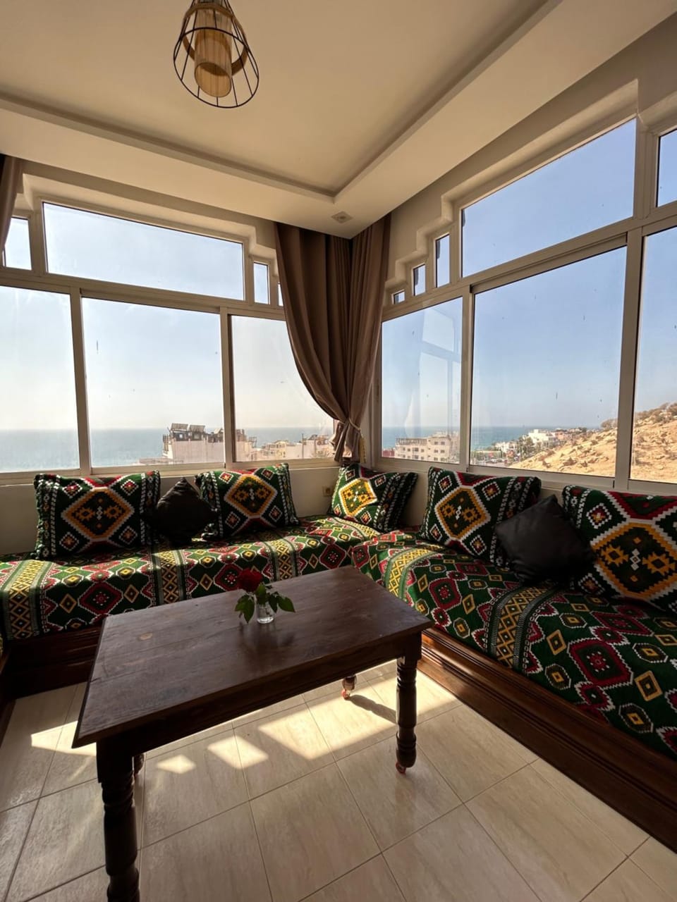 Natural landscape, View (from property/room), Living room, Seating area