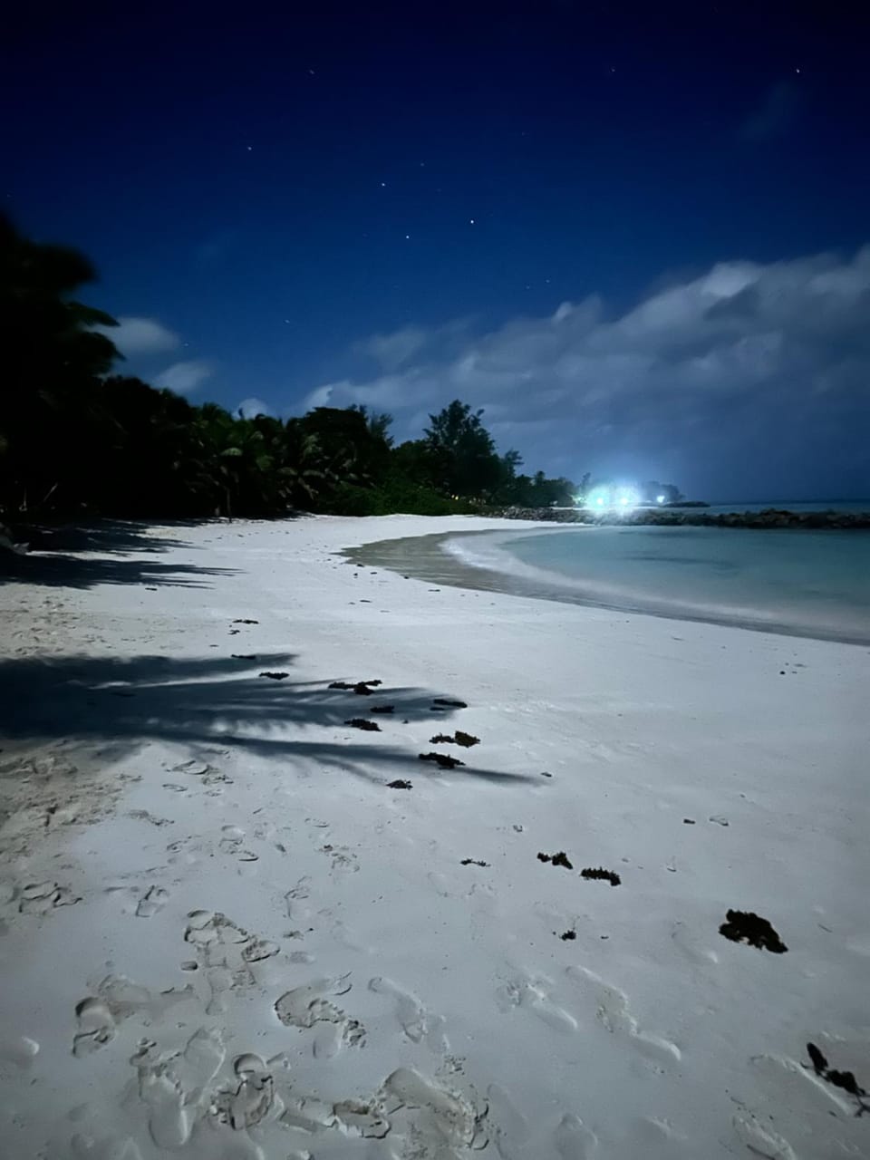 Night, Beach, Sea view