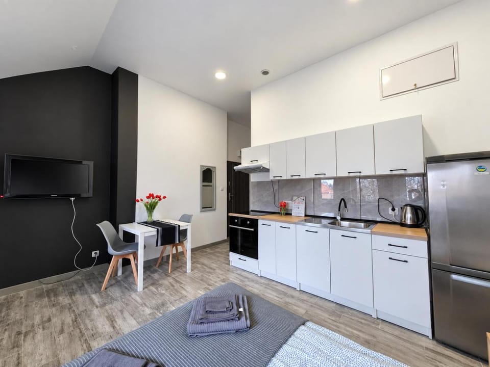 Kitchen or kitchenette, Living room, Seating area, Dining area, oven, stove
