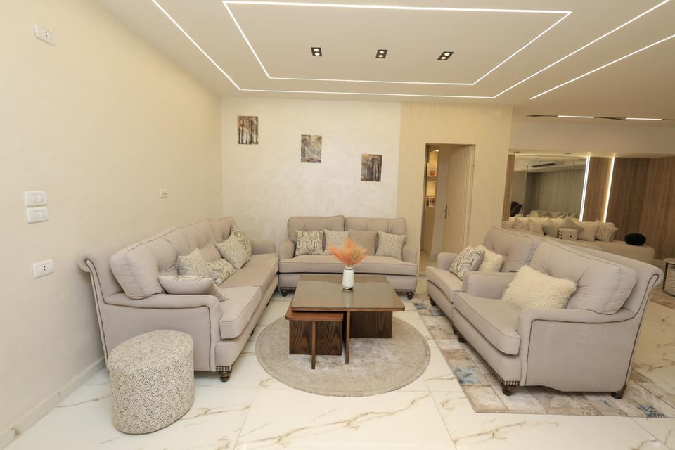 Luxury 3BR Modern with Nile View from All Rooms Apartment in Cairo