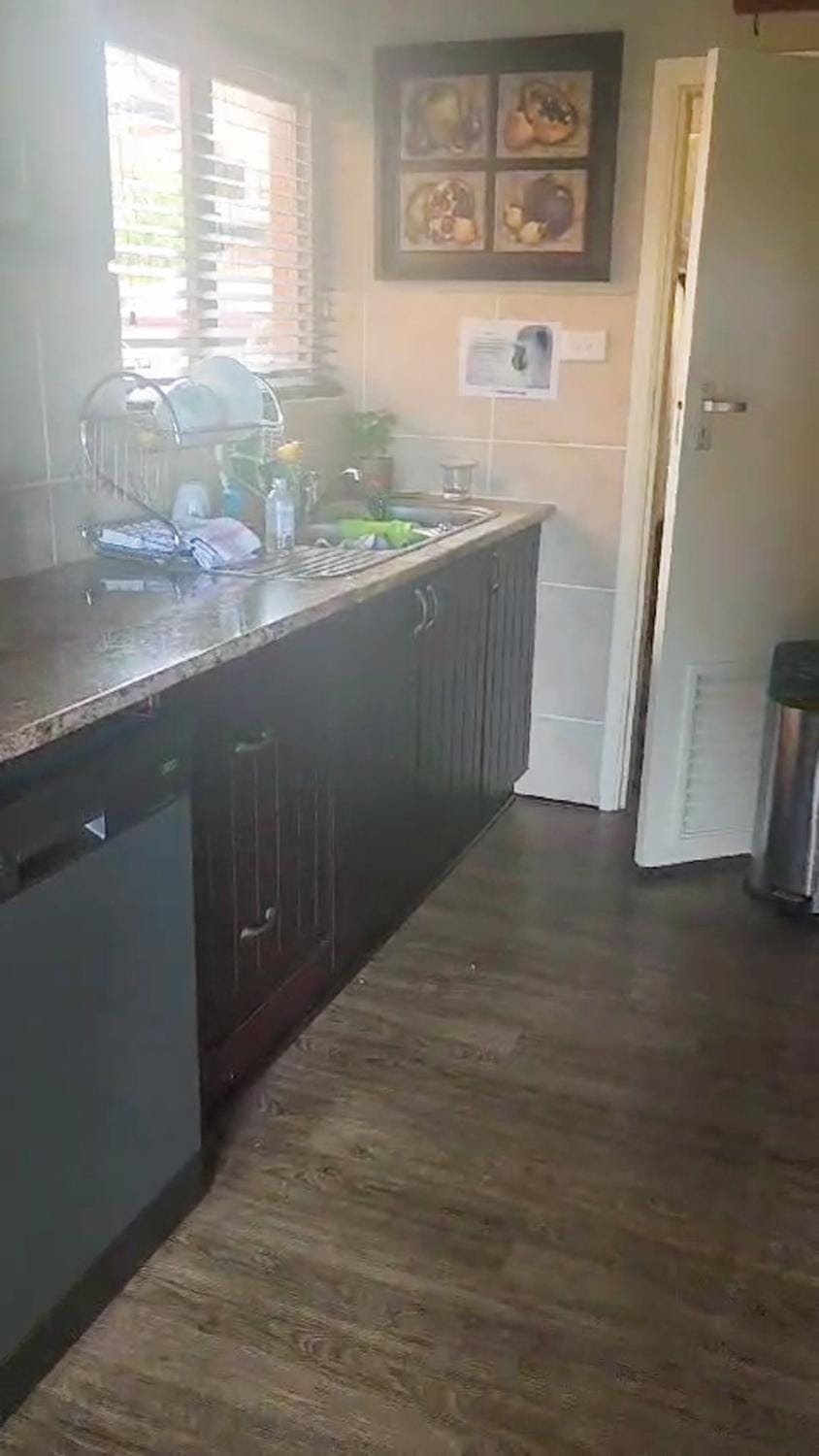 Kitchen or kitchenette, dishwasher