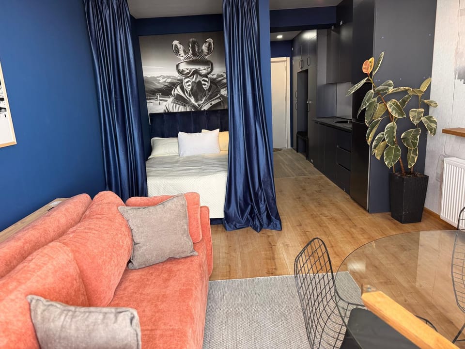 Kitchen or kitchenette, Living room, Bedroom