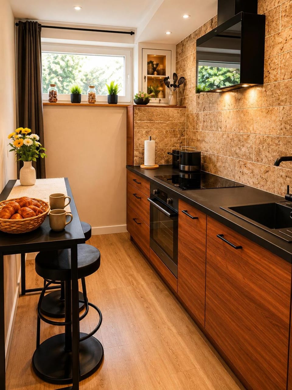Coffee/tea facilities, Kitchen or kitchenette, Dining area, Breakfast, Family, microwave, stove, toaster