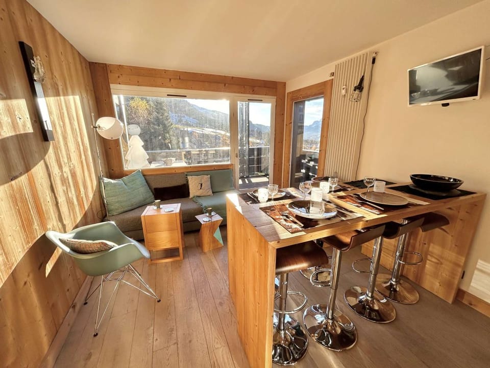 Charmant 2 pièces + cabine à Megève, proche remontées et parking inclus - FR-1-597-185 Cabin in Megève