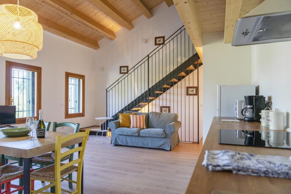 Kitchen or kitchenette, Living room, Dining area