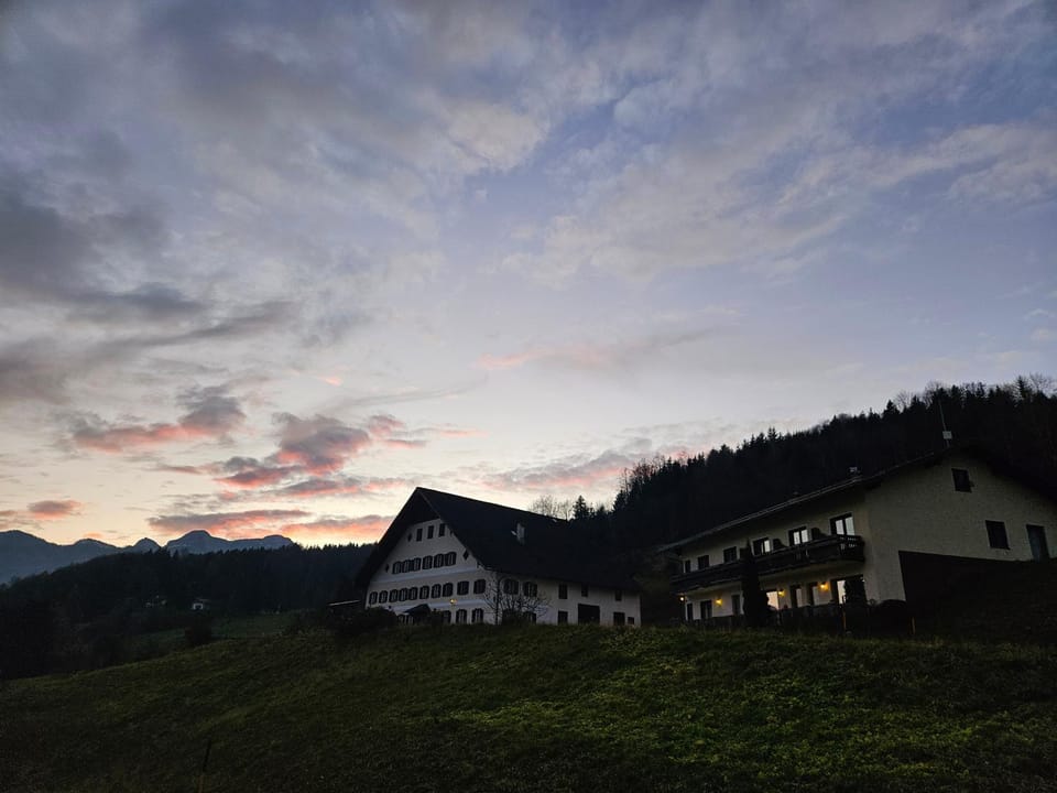 Property building, Natural landscape, Sunset