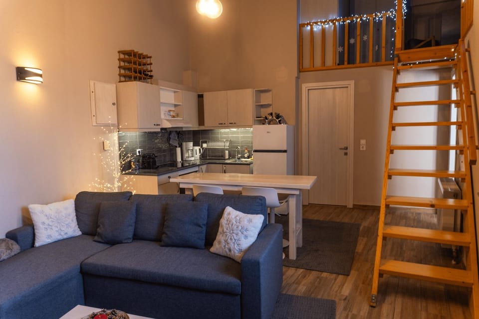 Photo of the whole room, kitchen