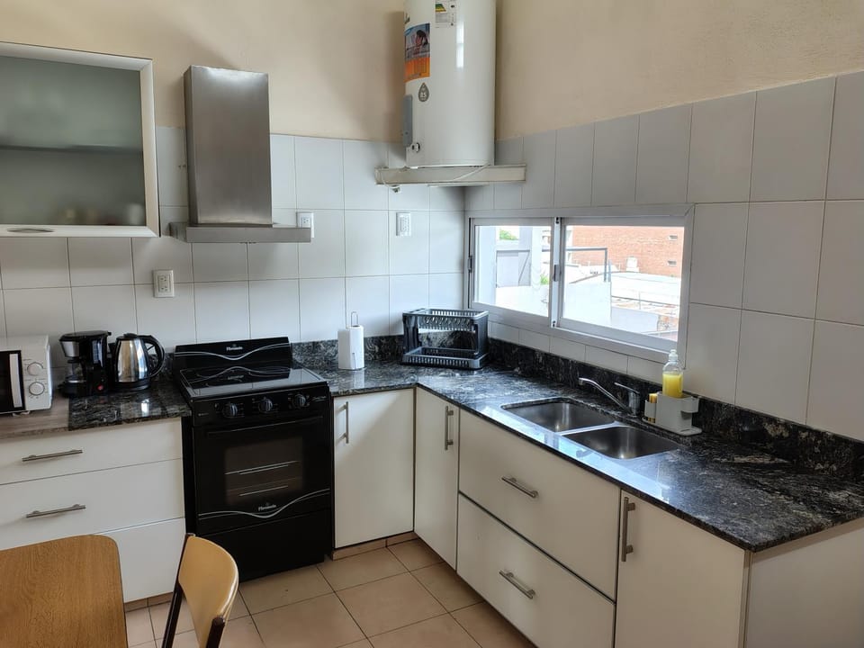 Dining area, oven, stove