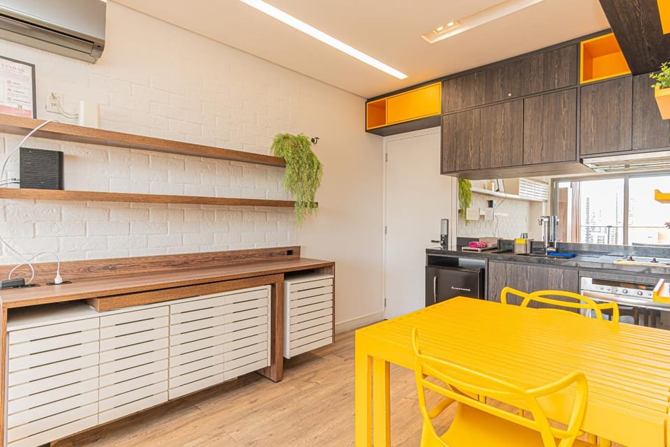 Yellow Brooklin Berrini - Vaga e Luxo no Habitarte Apartment in Sao Paulo City