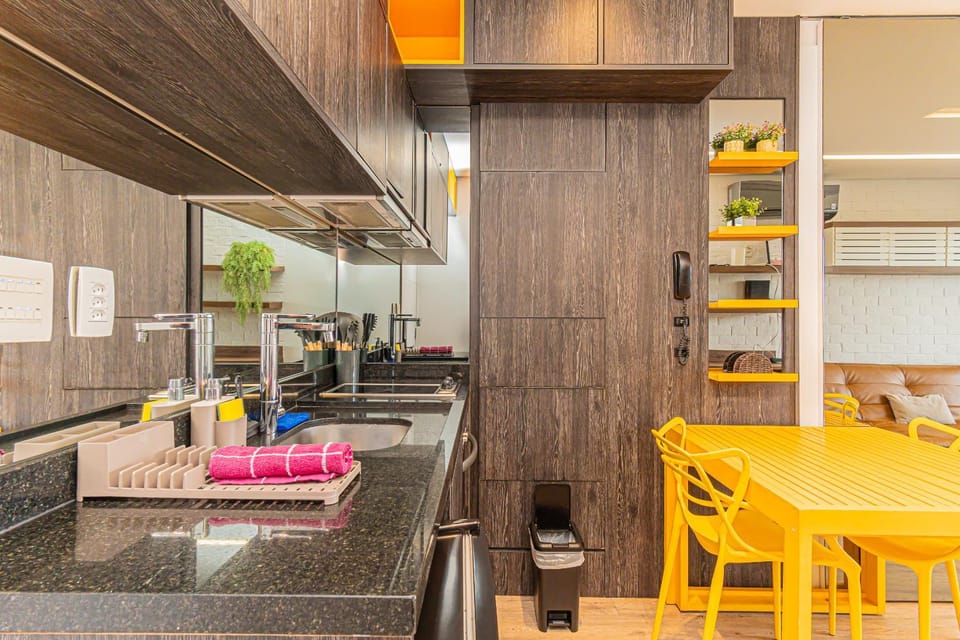 Yellow Brooklin Berrini - Vaga e Luxo no Habitarte Apartment in Sao Paulo City