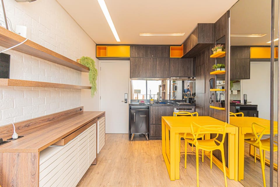 Yellow Brooklin Berrini - Vaga e Luxo no Habitarte Apartment in Sao Paulo City