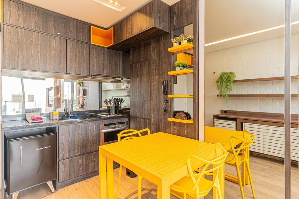 Yellow Brooklin Berrini - Vaga e Luxo no Habitarte Apartment in Sao Paulo City