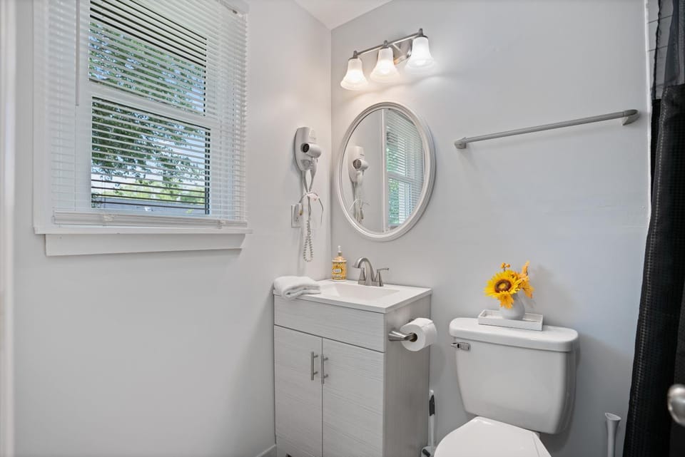 Shower, Bathroom, hair dryier