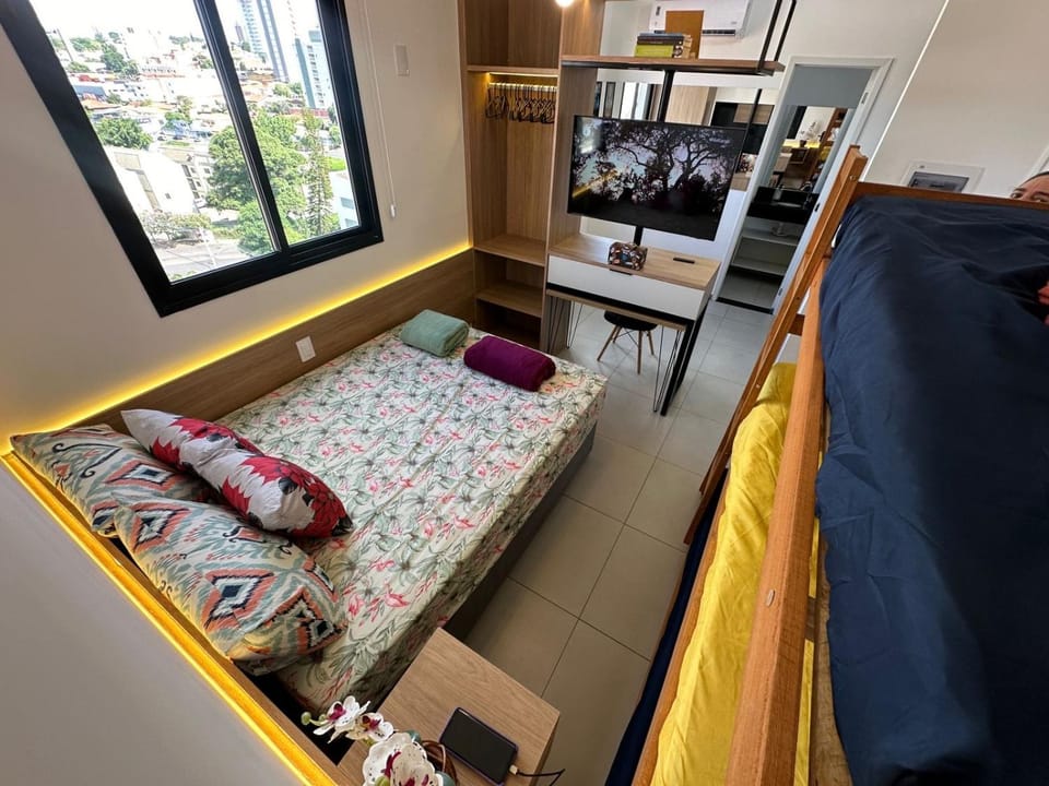 APTO TESLA Novo,com Piscina e Ar condicionado Apartment in São Carlos