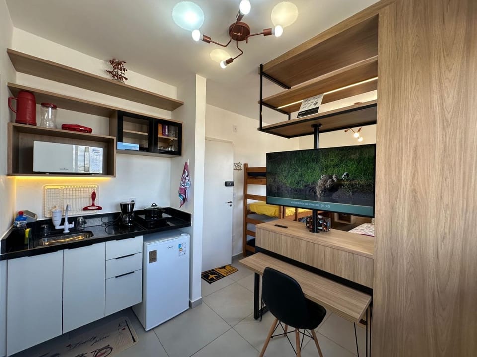 APTO TESLA Novo,com Piscina e Ar condicionado Apartment in São Carlos