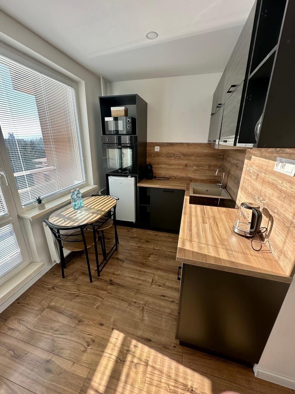 Kitchen or kitchenette, Dining area, oven, stove