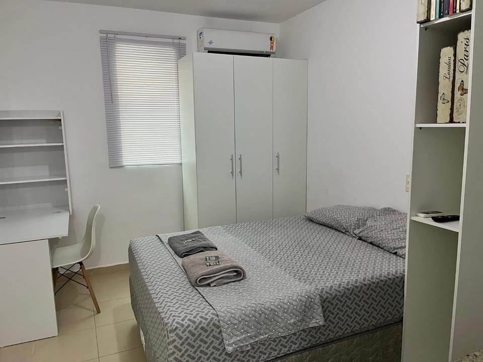 Bed, Photo of the whole room, towels, wardrobe