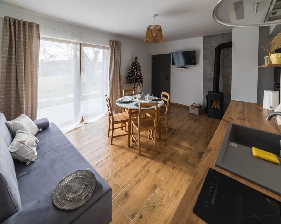Kitchen or kitchenette, Living room, Dining area