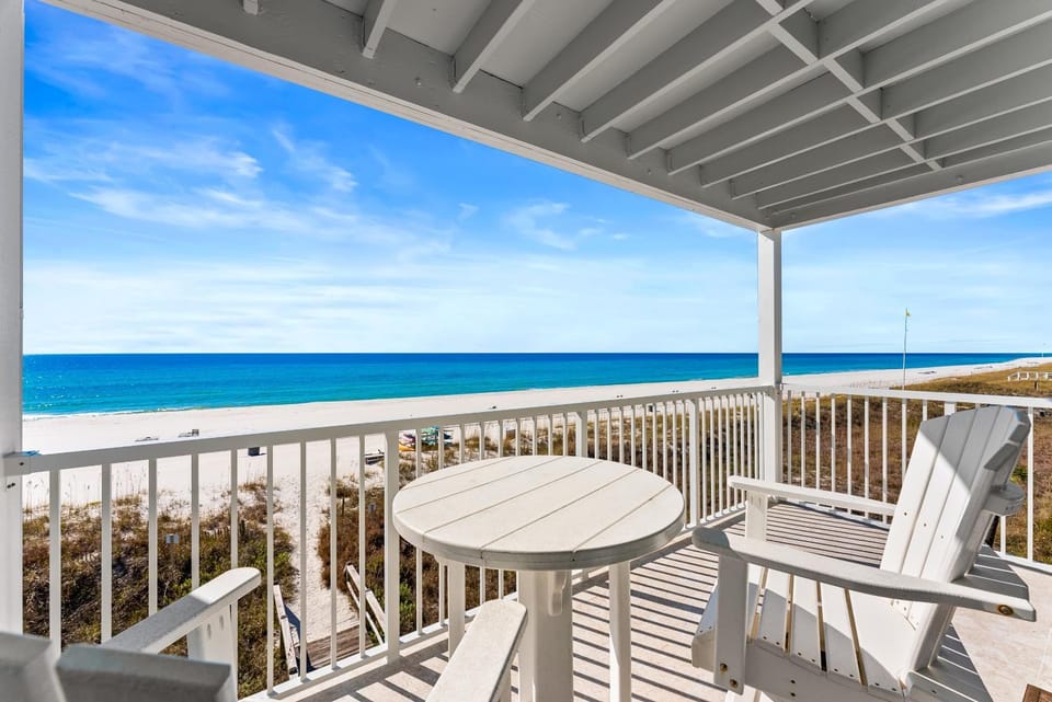 Balcony/Terrace, Dining area, Beach, Sea view