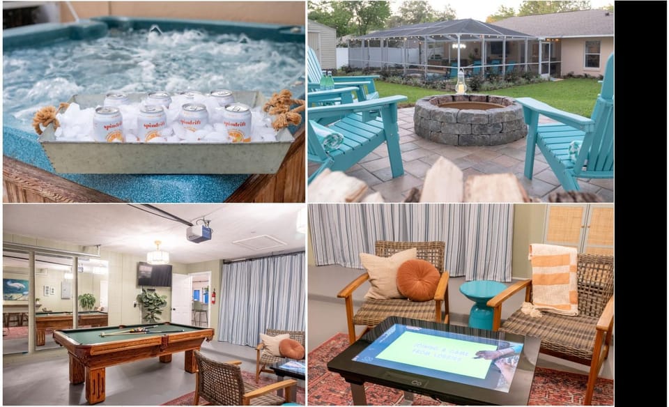 Billiard, Game Room, Hot Tub