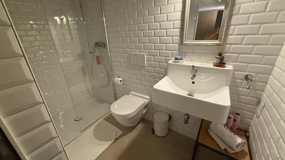 Shower, Toilet, towels