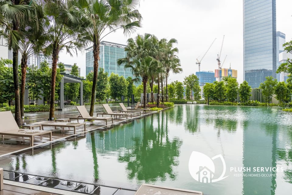 Property building, Nearby landmark, Natural landscape, City view, Pool view, Swimming pool, sunbed