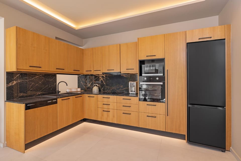 Kitchen or kitchenette, oven, stove