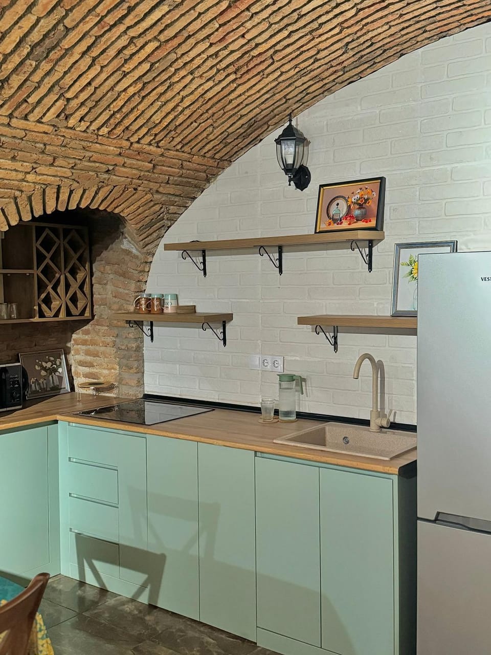 Kitchen or kitchenette, Living room