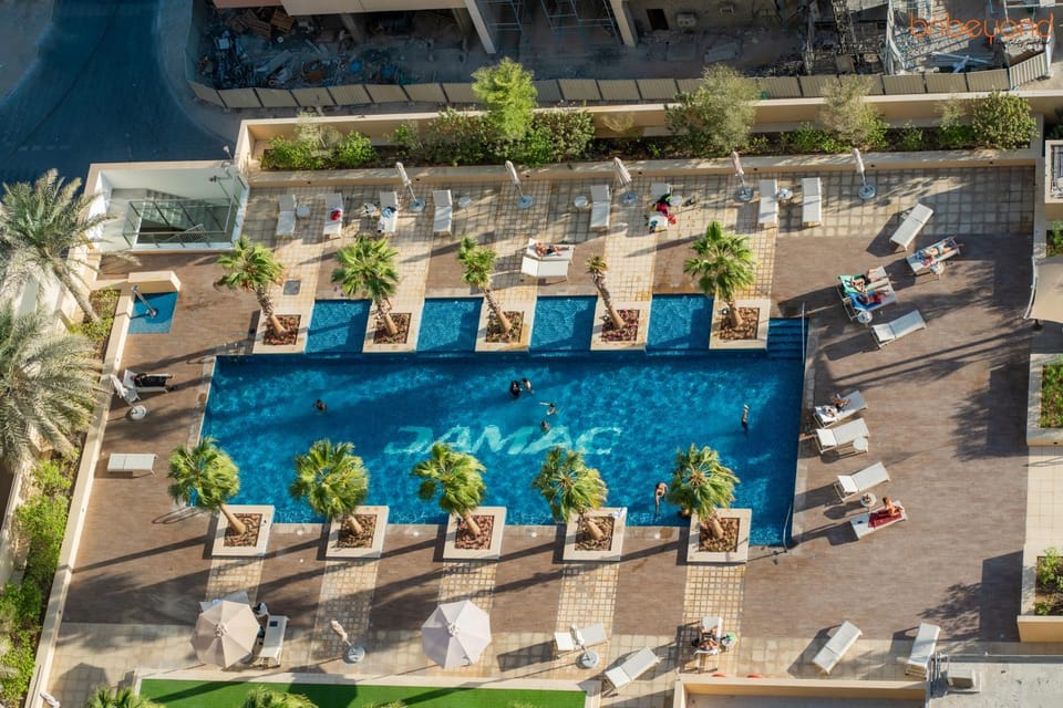 Bird's eye view, Pool view, Swimming pool, sunbed
