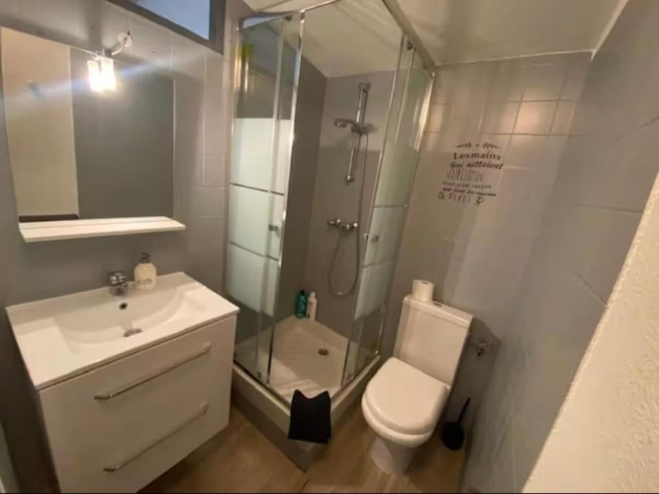 Shower, Toilet, Bathroom, towels