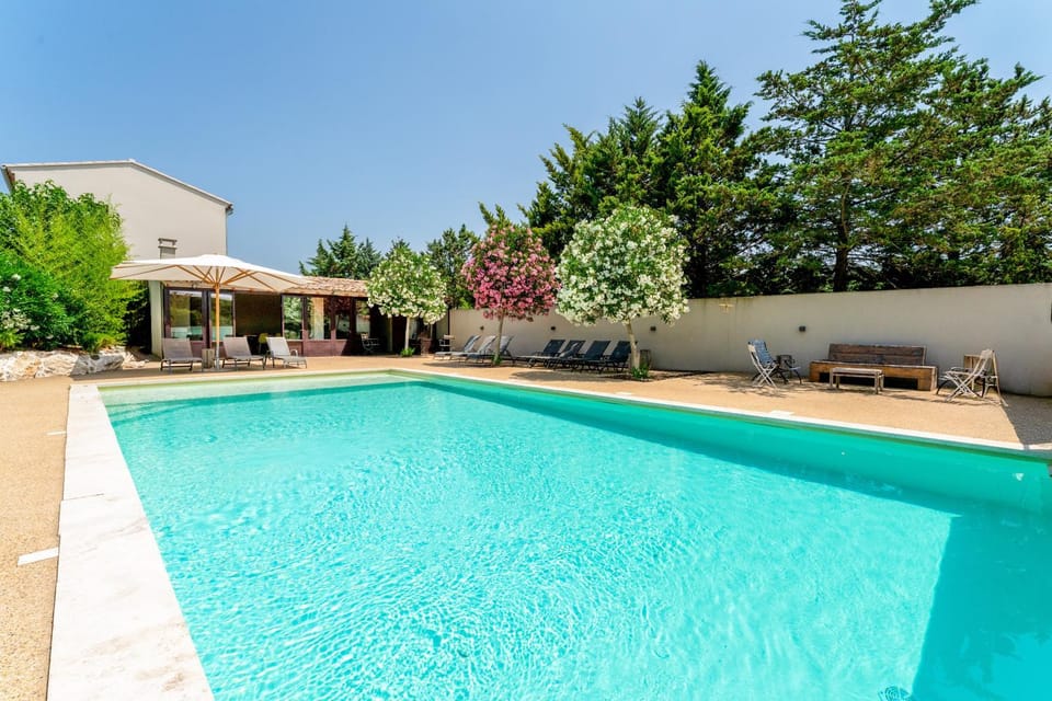 Property building, Living room, Swimming pool