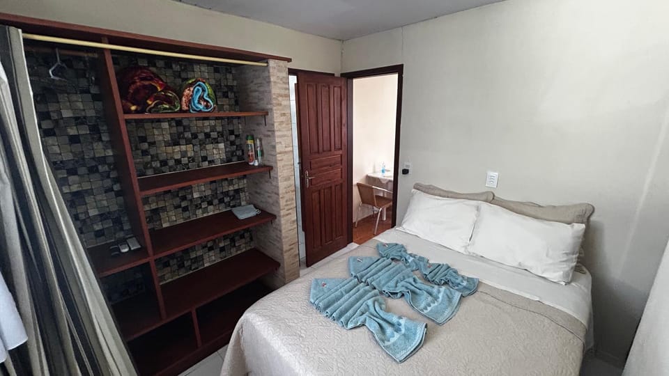 Bed, Photo of the whole room, Bedroom, towels, wardrobe