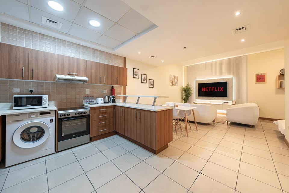 Kitchen or kitchenette, Living room, kitchen