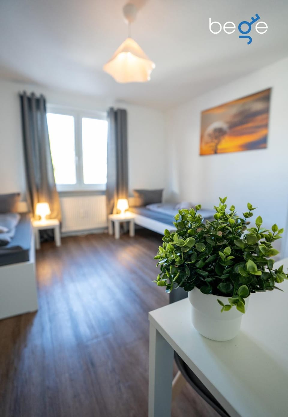 Photo of the whole room, Bedroom, heating, internet