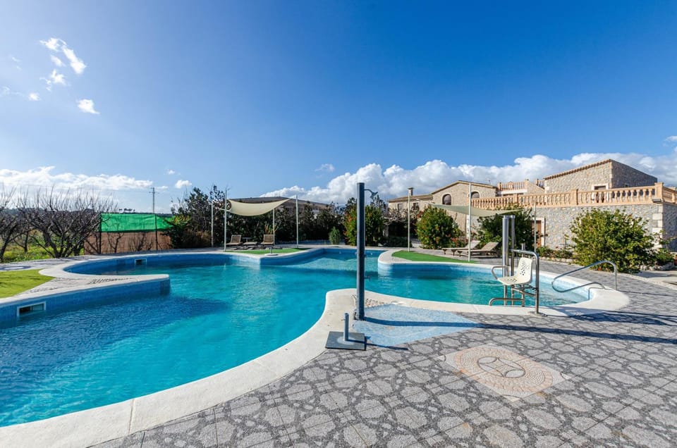 Property building, Living room, Swimming pool