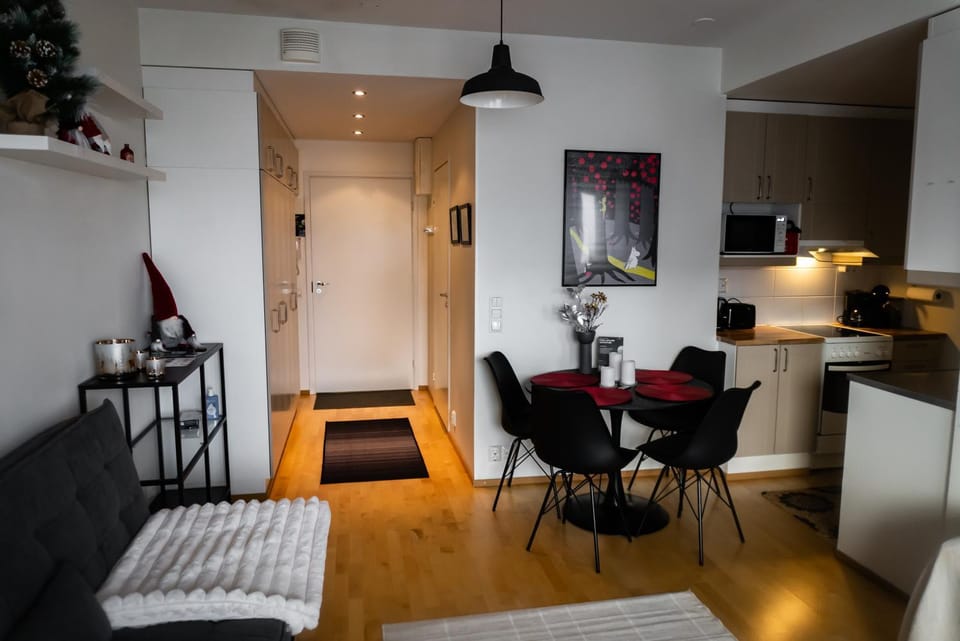 Bed, TV and multimedia, Kitchen or kitchenette, Living room, Photo of the whole room, Seating area, Dining area, Bedroom