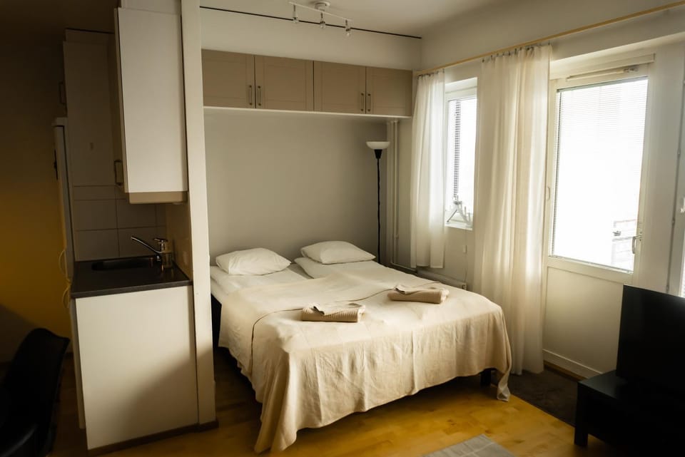 Bed, Photo of the whole room, Bedroom, towels, wardrobe